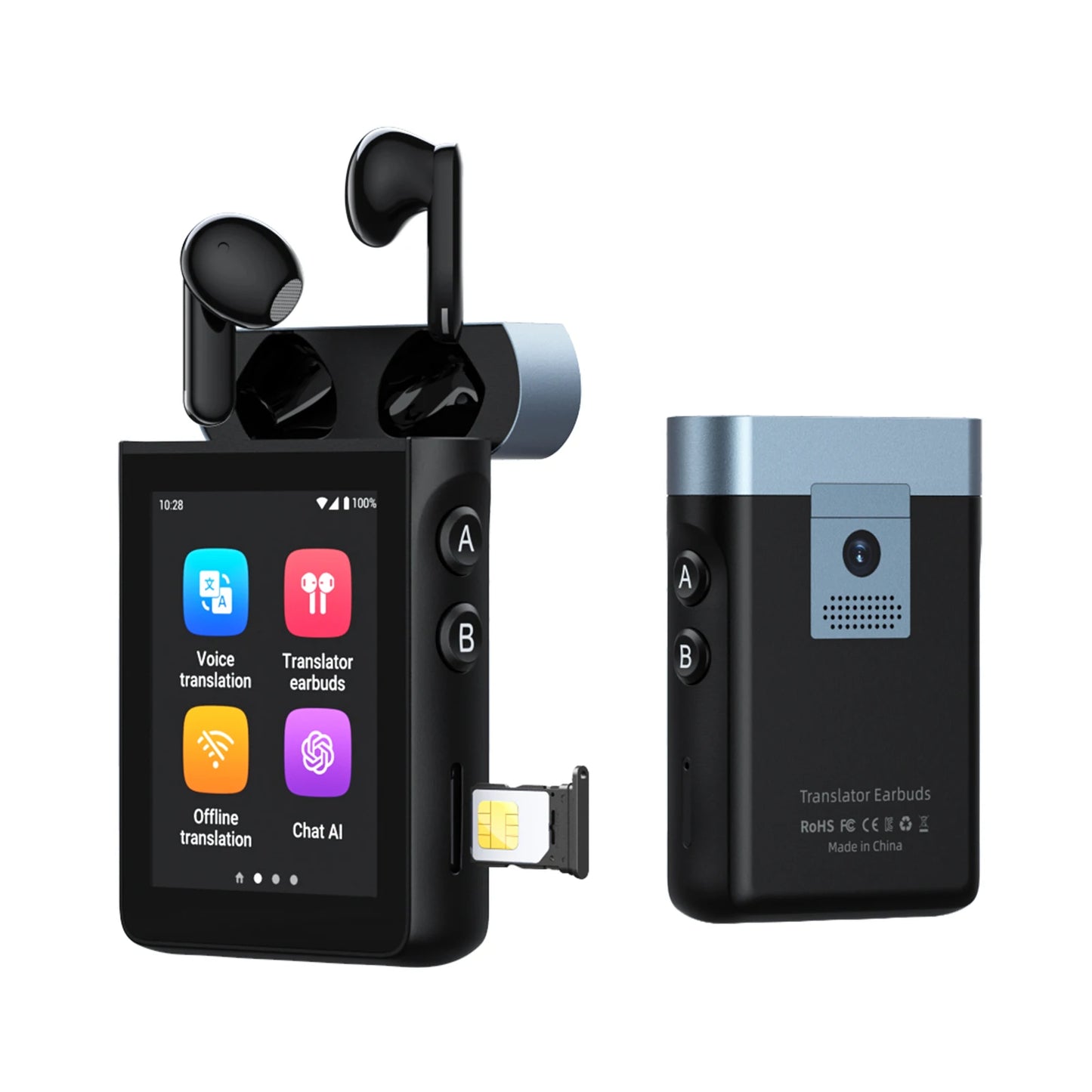 Wooask [A9] 4G+WiFi AI Translator Earbuds