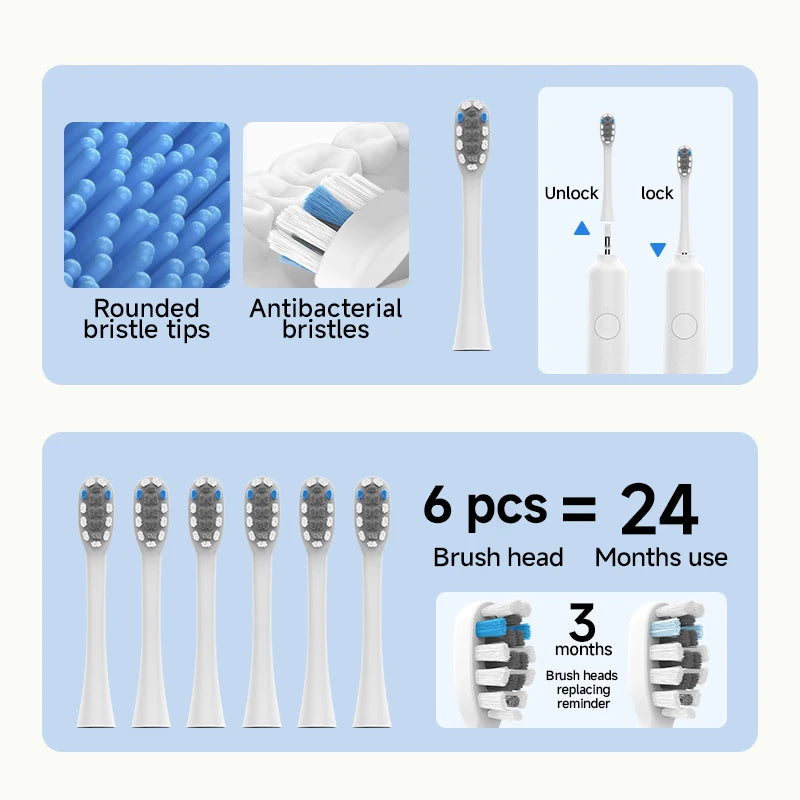 DOCOLAB Sweeping Vibration Sonic Electric Toothbrush