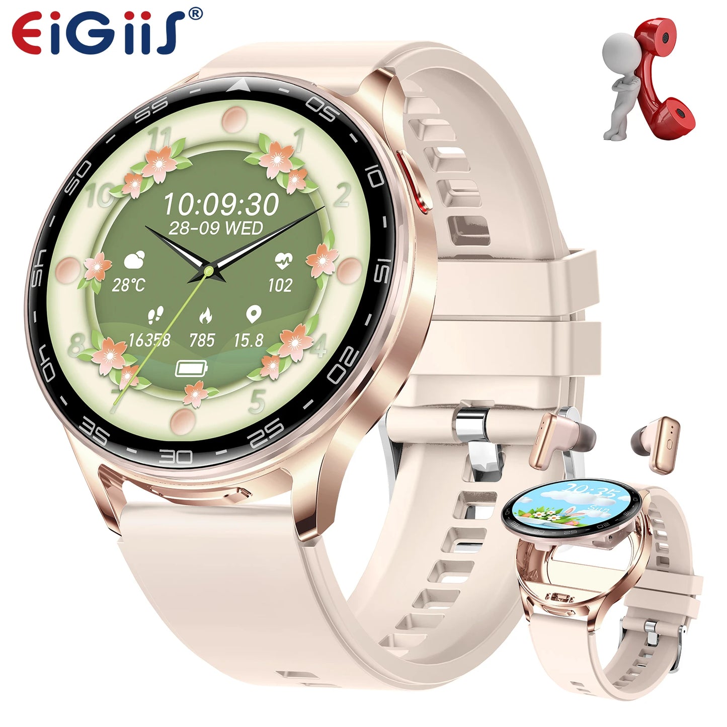 EIGIIS 2026 2-in-1 Smart Watch