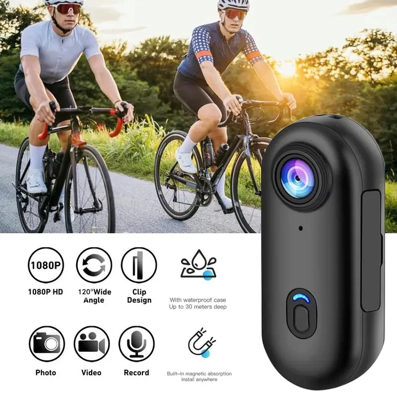 KIDKD 4K Mini Body Camera 64GB Action Cam with Audio & Video