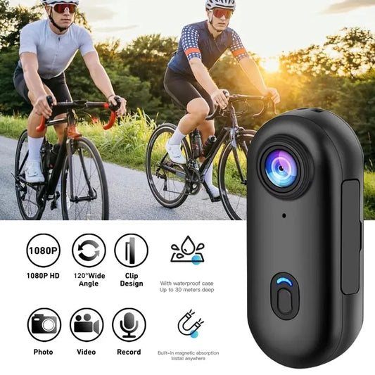 KIDKD 4K Mini Body Camera 64GB Action Cam with Audio & Video