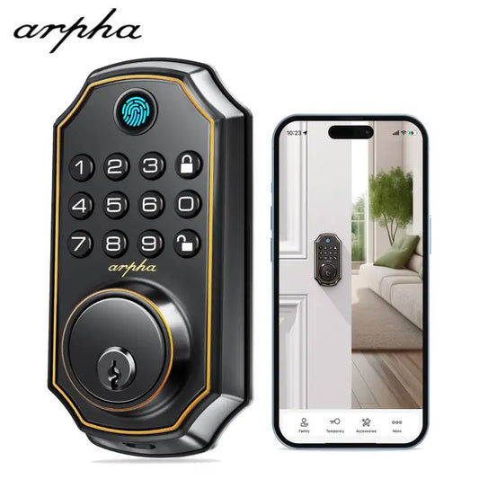 Arpha D280 Keyless Entry Door Lock, Smart Fingerprint Sensor