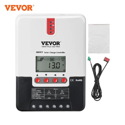 VEVOR 20A MPPT Solar Charge Controller 12V/24V Auto DC Inpu