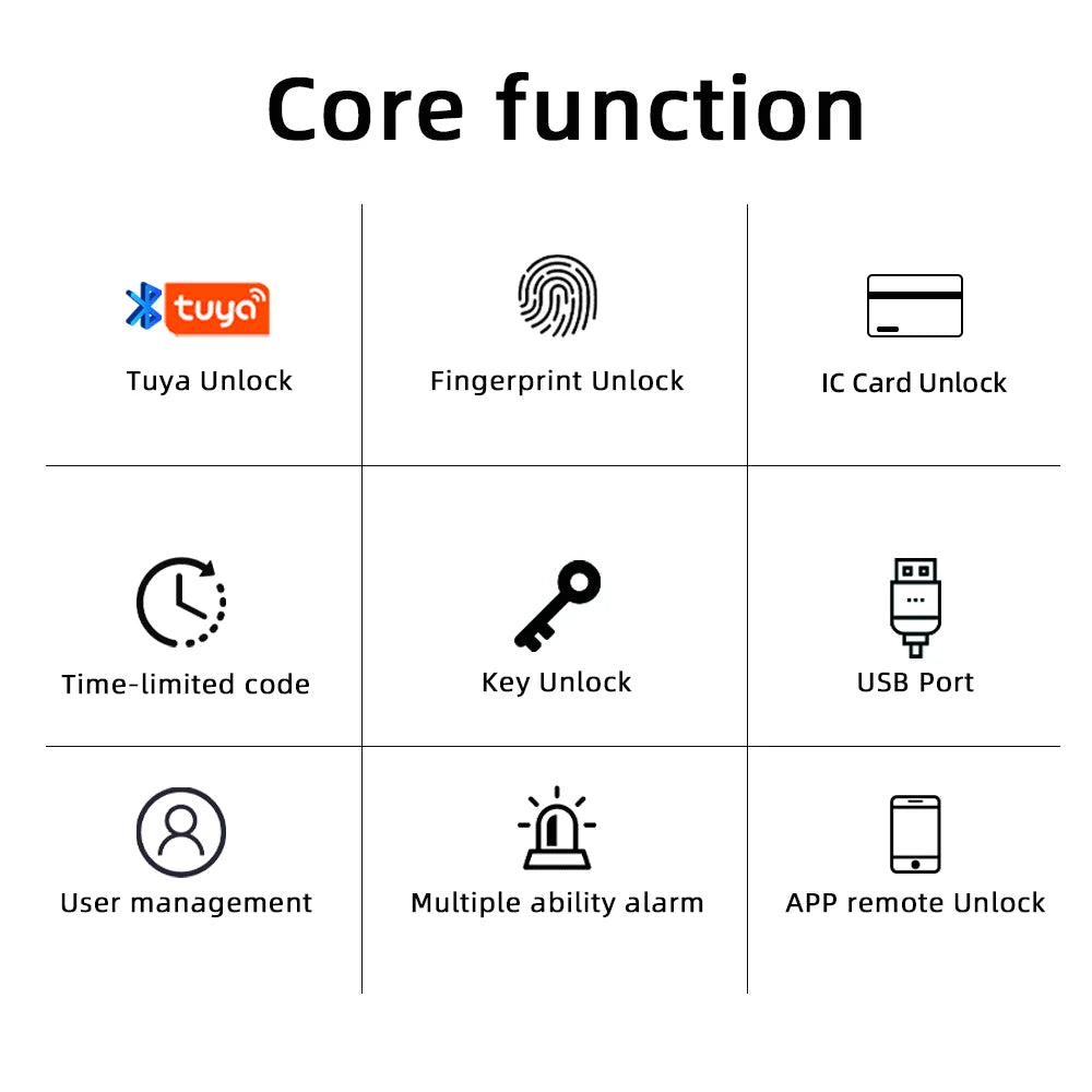 RAYKUBE M5  Tuya BLE Smart Fingerprint Door Lock