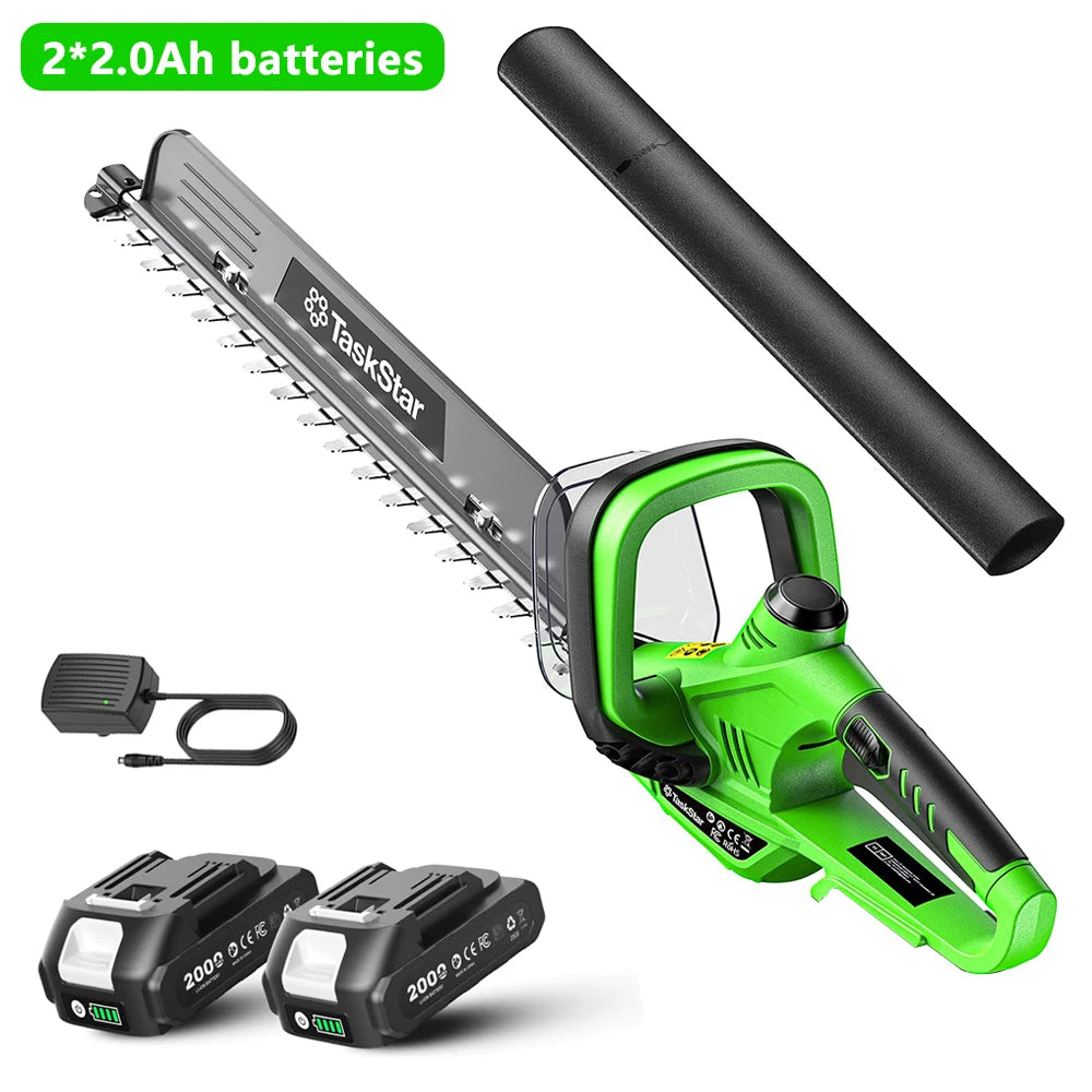 TaskStar Electric Hedge Trimmer 22" Rotatable Handle Bush Trimmer