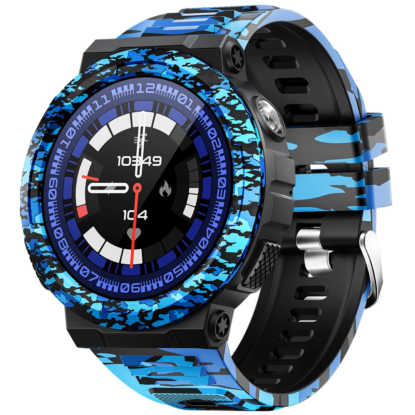 EIGIIS Smart Watches for Men with LED Flashlight