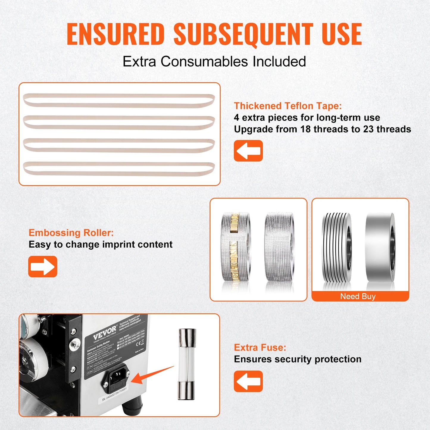 SucceBuy Horizontal Bag Band Sealing Machine
