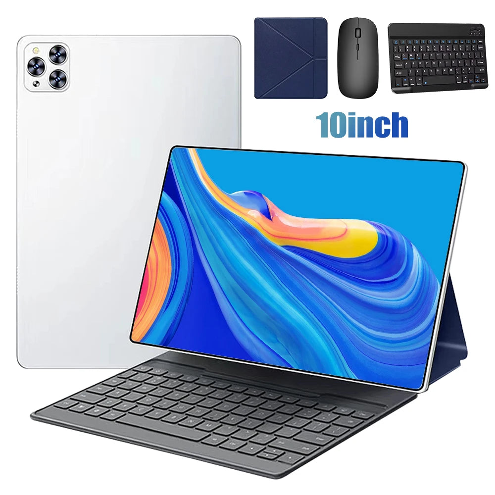 2026 New Original 10" Android Tablet PC 4K HD Display 5G