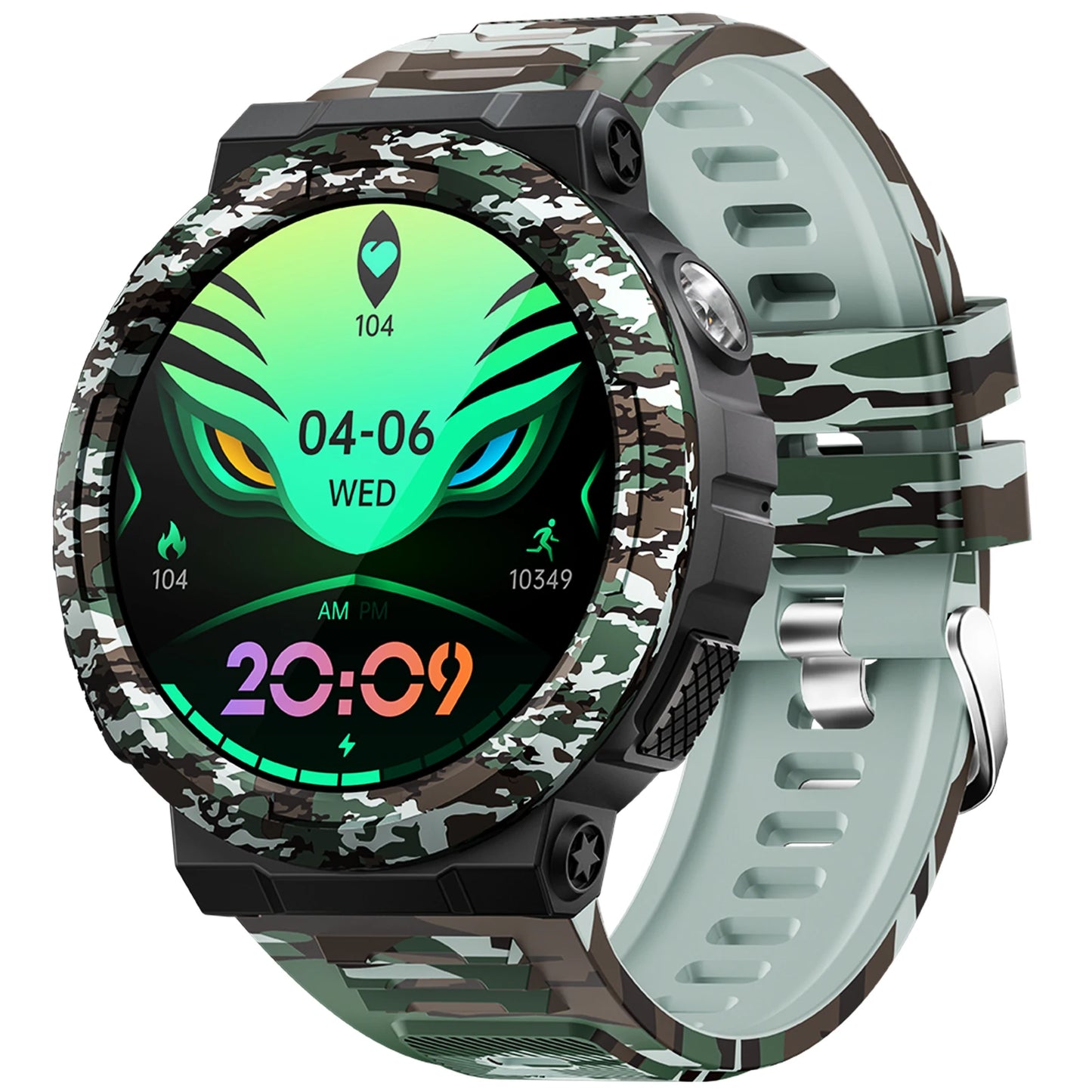 EIGIIS Smart Watches for Men with LED Flashlight