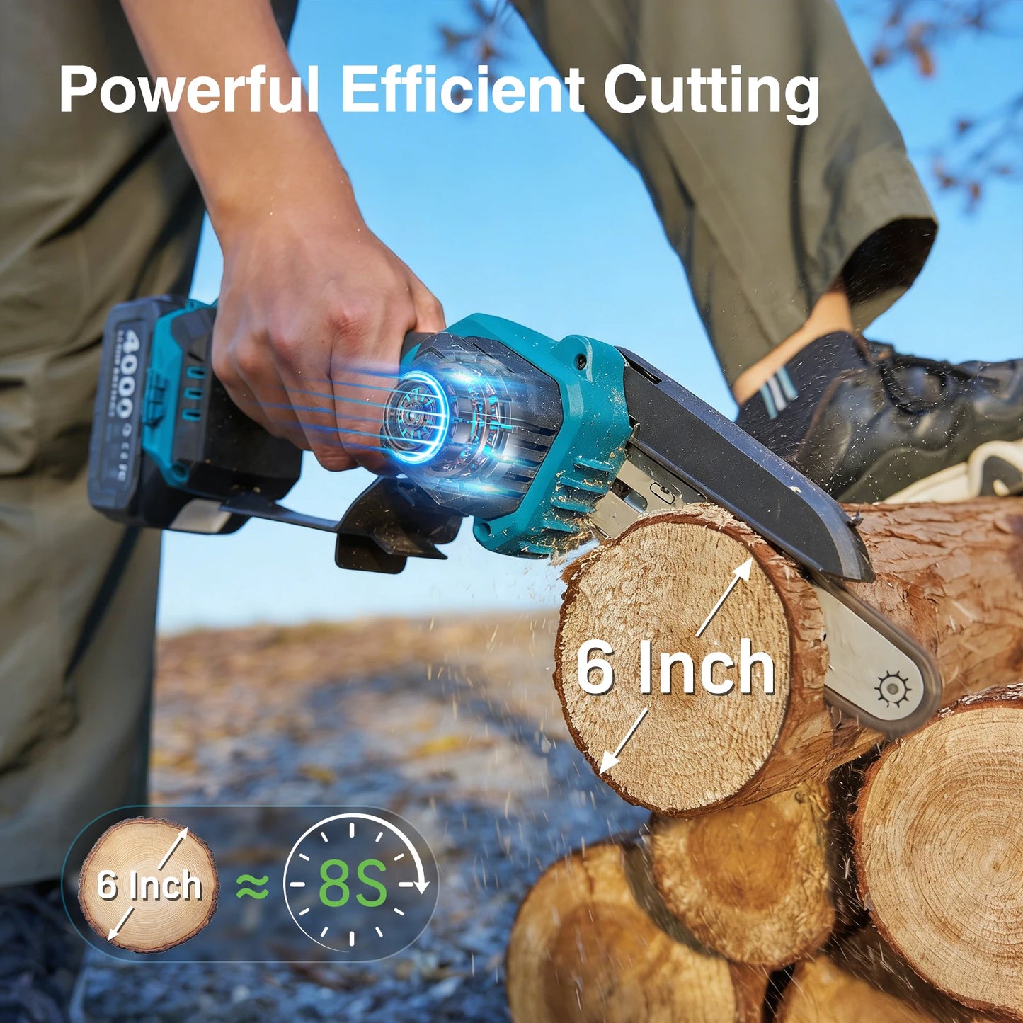 TaskStar 3-in-1 Telescoping Pole Pruner Electric Chainsaw