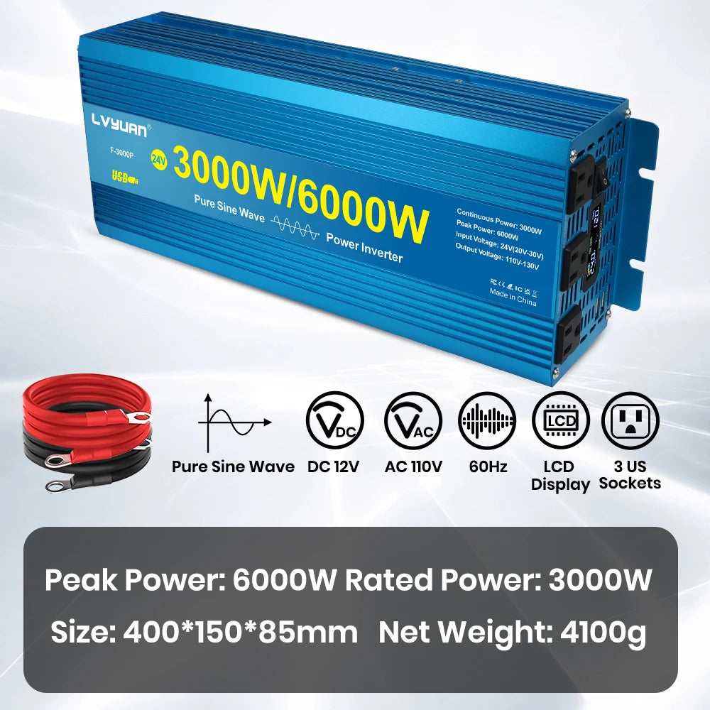 Foval 3000W 4000W 5000W 6000W Pure Sine Wave Inverter