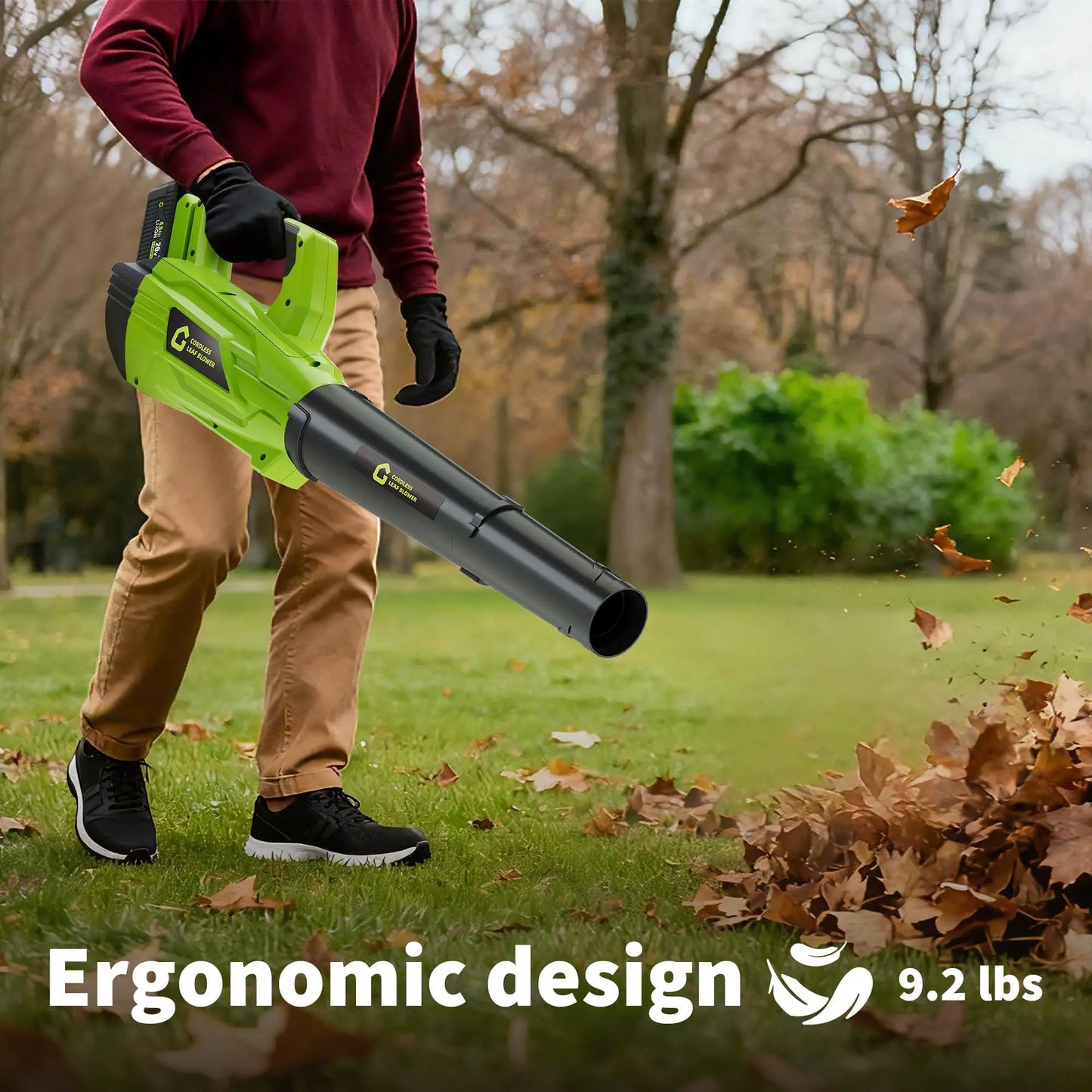 HiMISS 20V Cordless Leaf Blower 700CFM