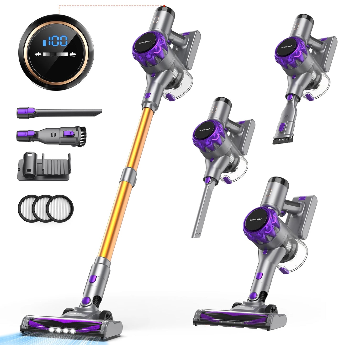 INSE 40000Pa Powerful Cordless Vacuum
