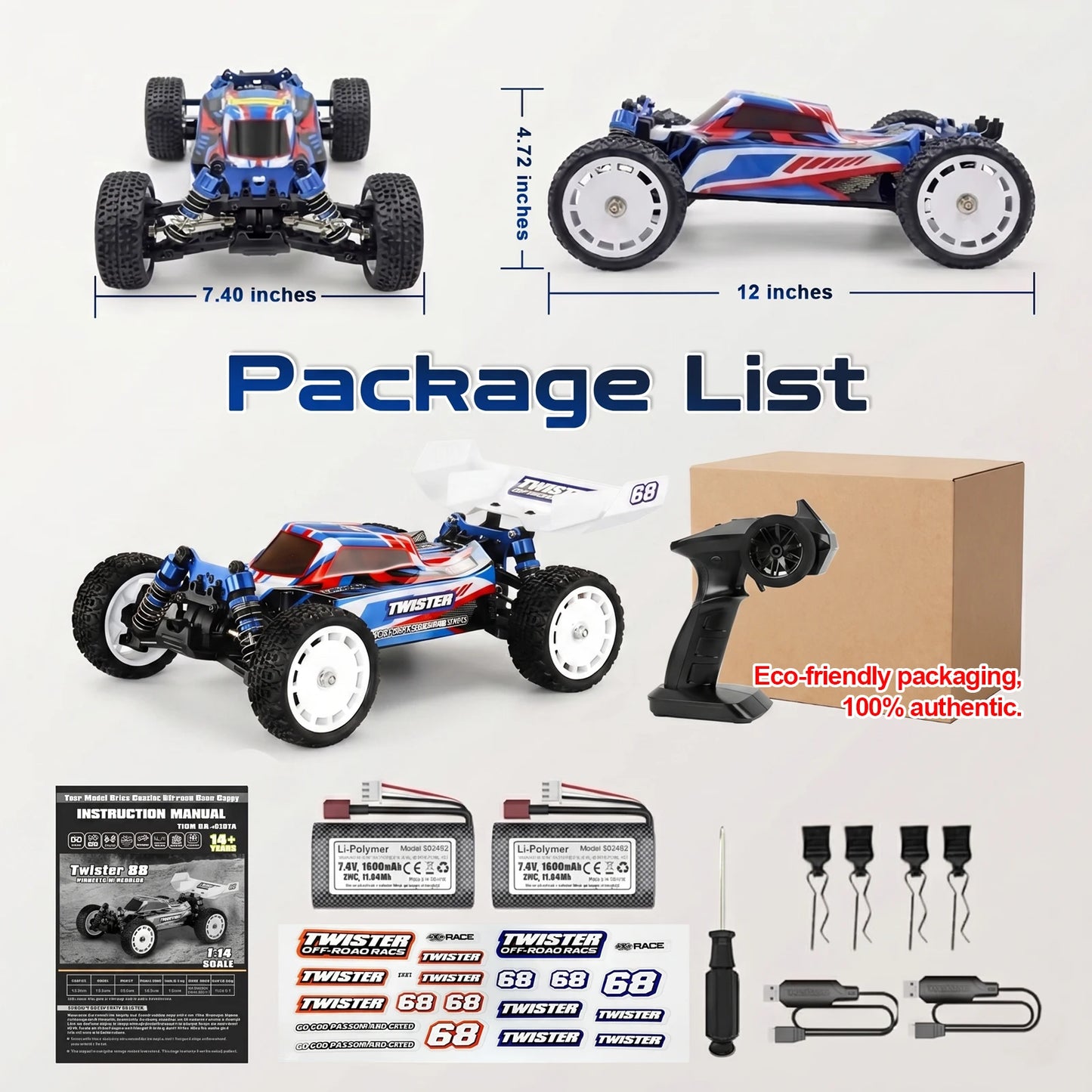 HAIBOXING 2101A 1:14 Brushless RC Car