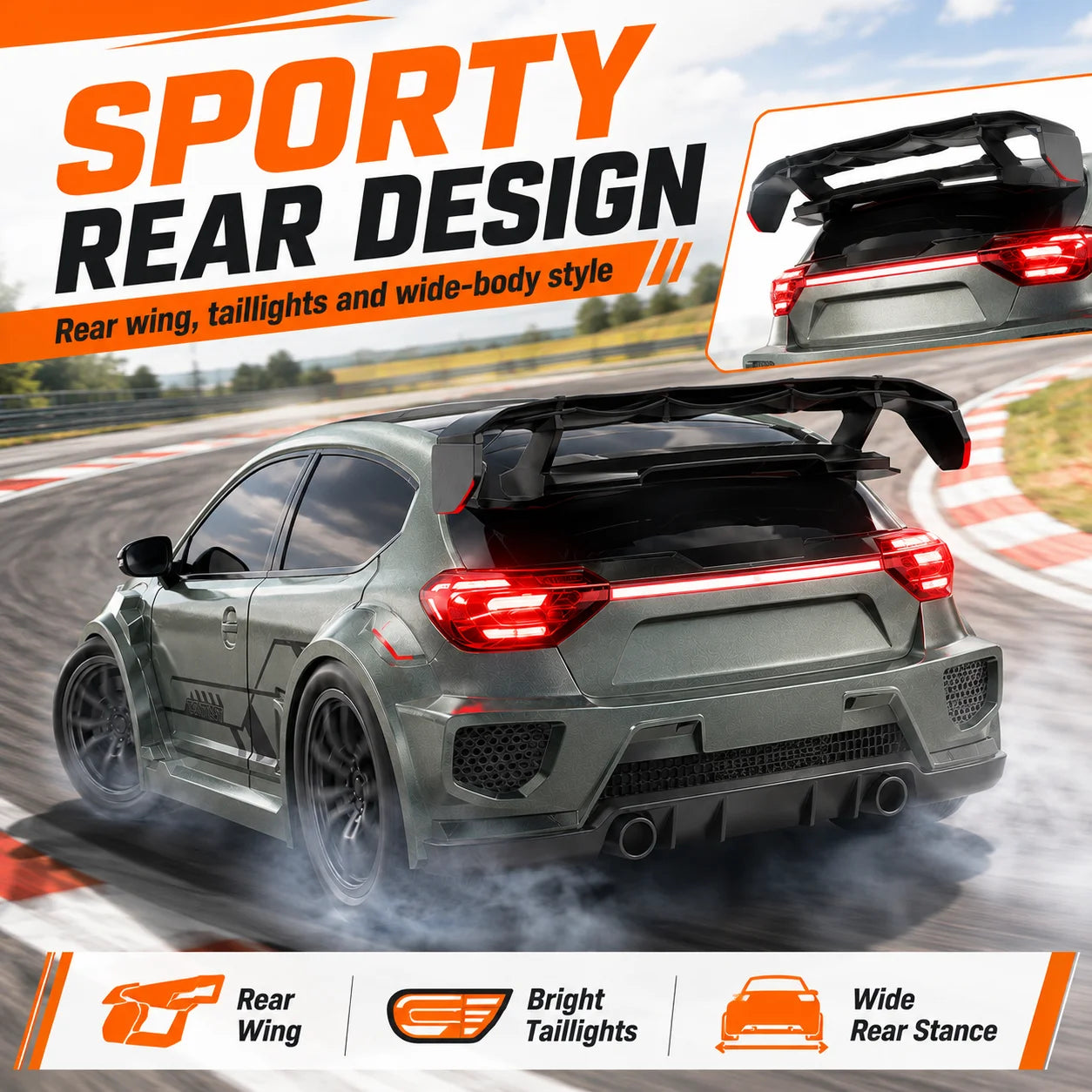 ZNLYRION 4WD High Speed RC Car 2.4G Remote Drifting Car 1:24 Scale