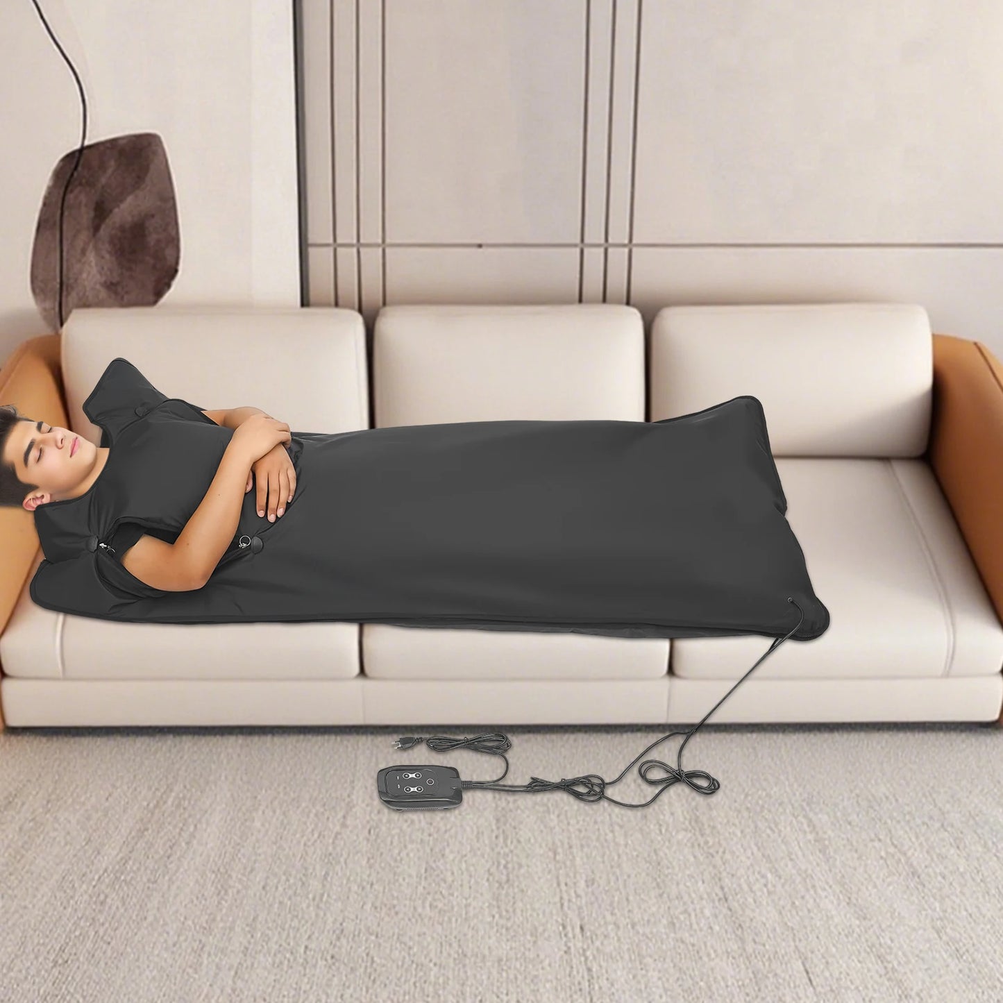 Portable Folding Sauna Blanket 180*80cm, 500W Heating Blanket