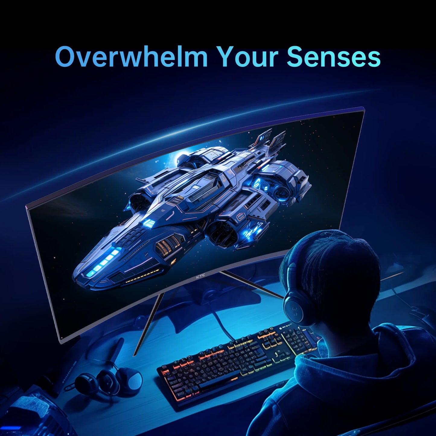 KTC 32 inch 240Hz Curved Gaming Monitor 1500R 1080P