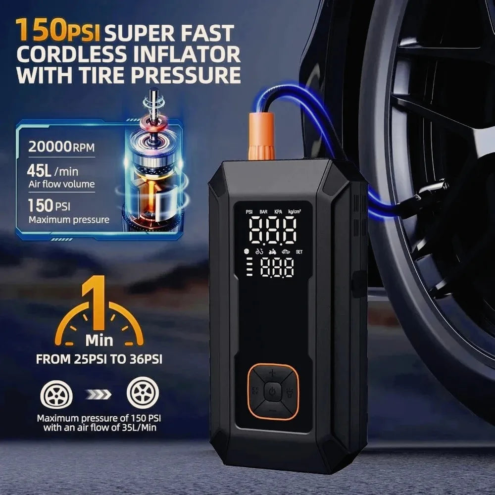 YINGBOOST Car Jump Starter with Air Pump
