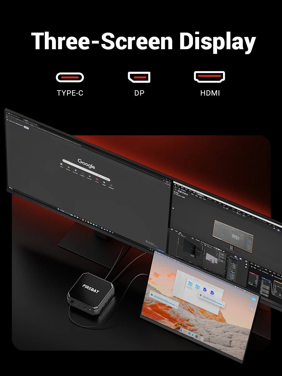 FIREBAT A6 Mini PC AMD Ryzen 7 7735HS