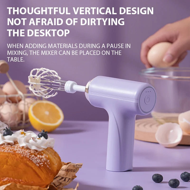 HAOYUNMA Electric Egg Beater Rechargeable
