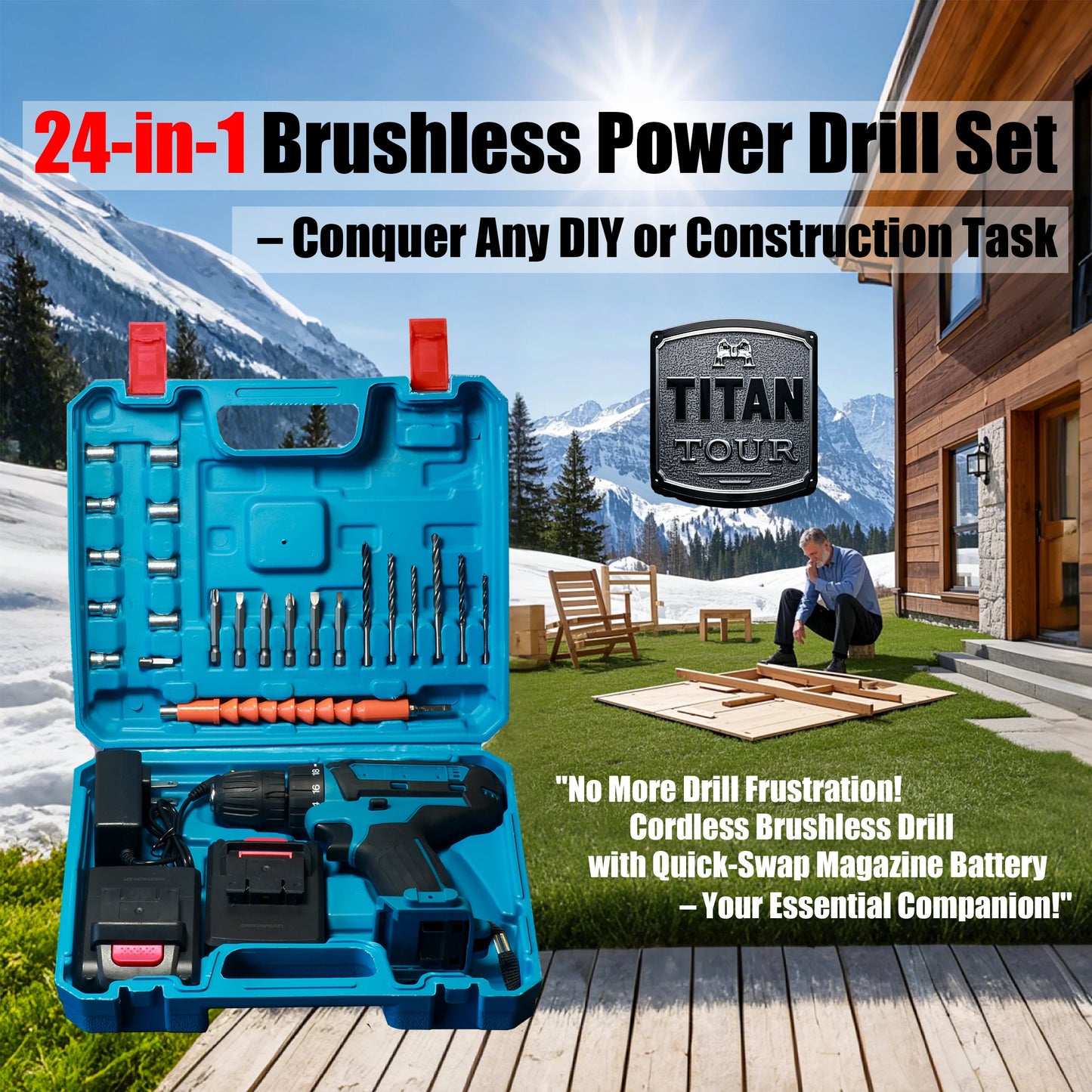Shenzhenwilbe 21V Cordless Drill Driver