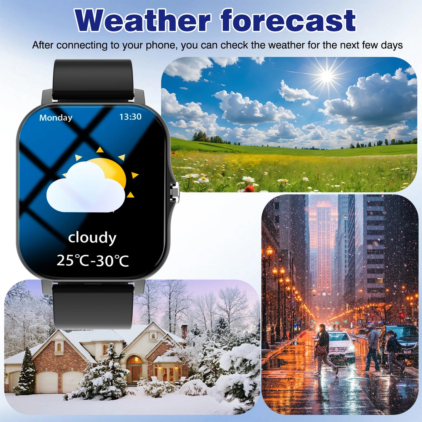 Odelettevcy Smartwatch, Wireless Calling/Dialing