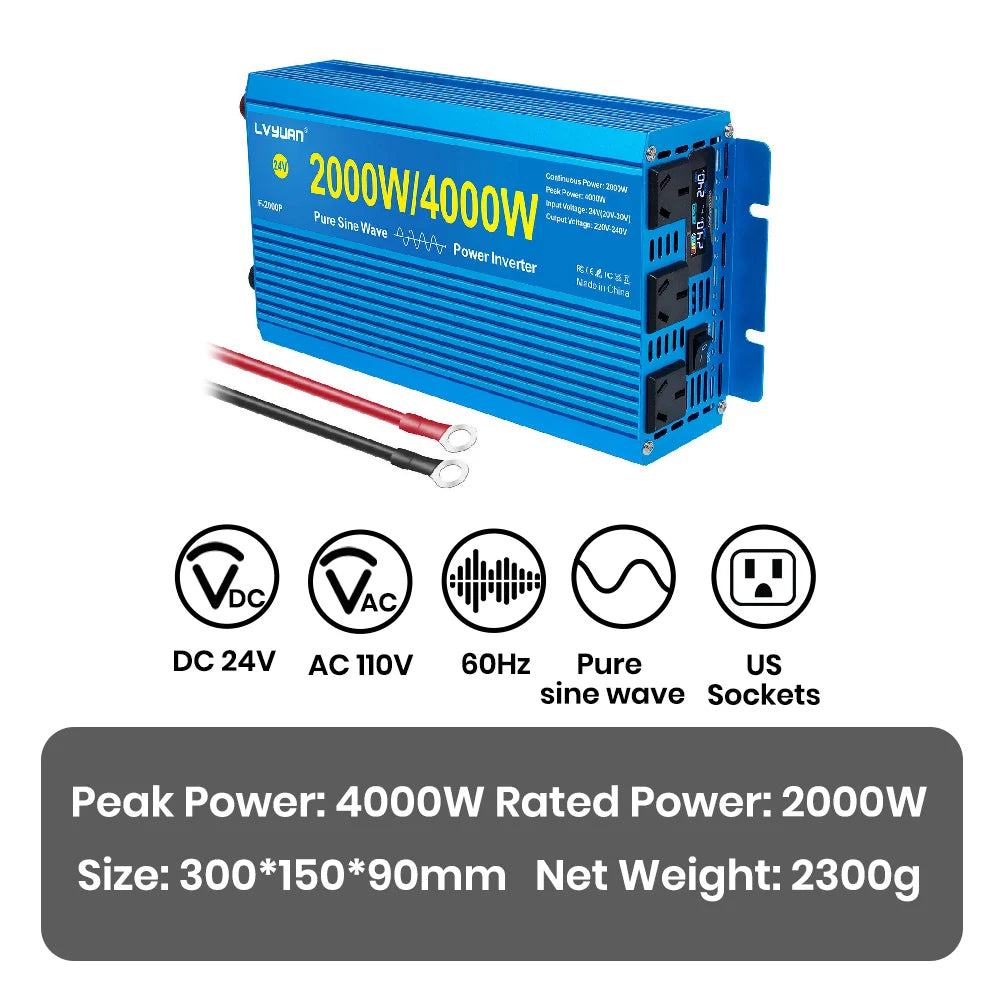 Foval 3000W 4000W 5000W 6000W Pure Sine Wave Inverter