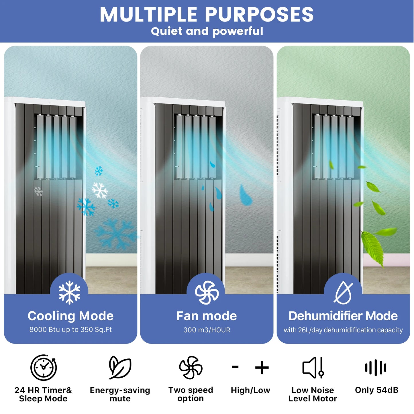 ACEKOOL 8000 BTU Portable Air Conditioner