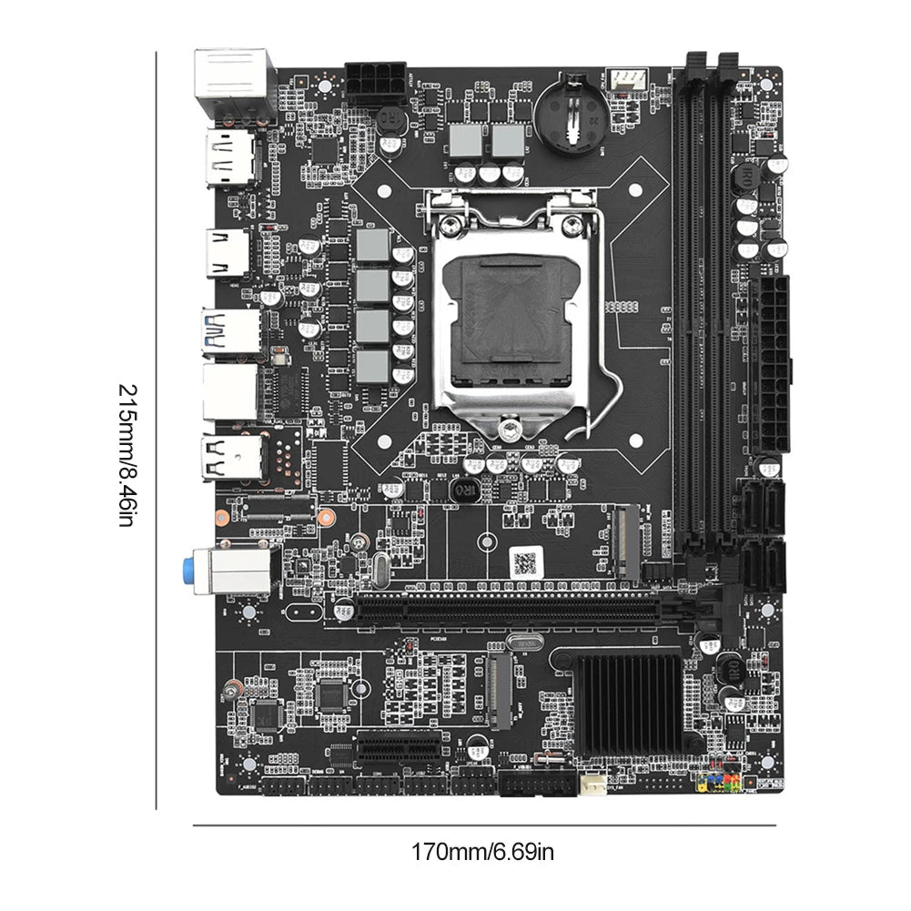 H410 Motherboard LGA 1200 DDR4*2 Memory