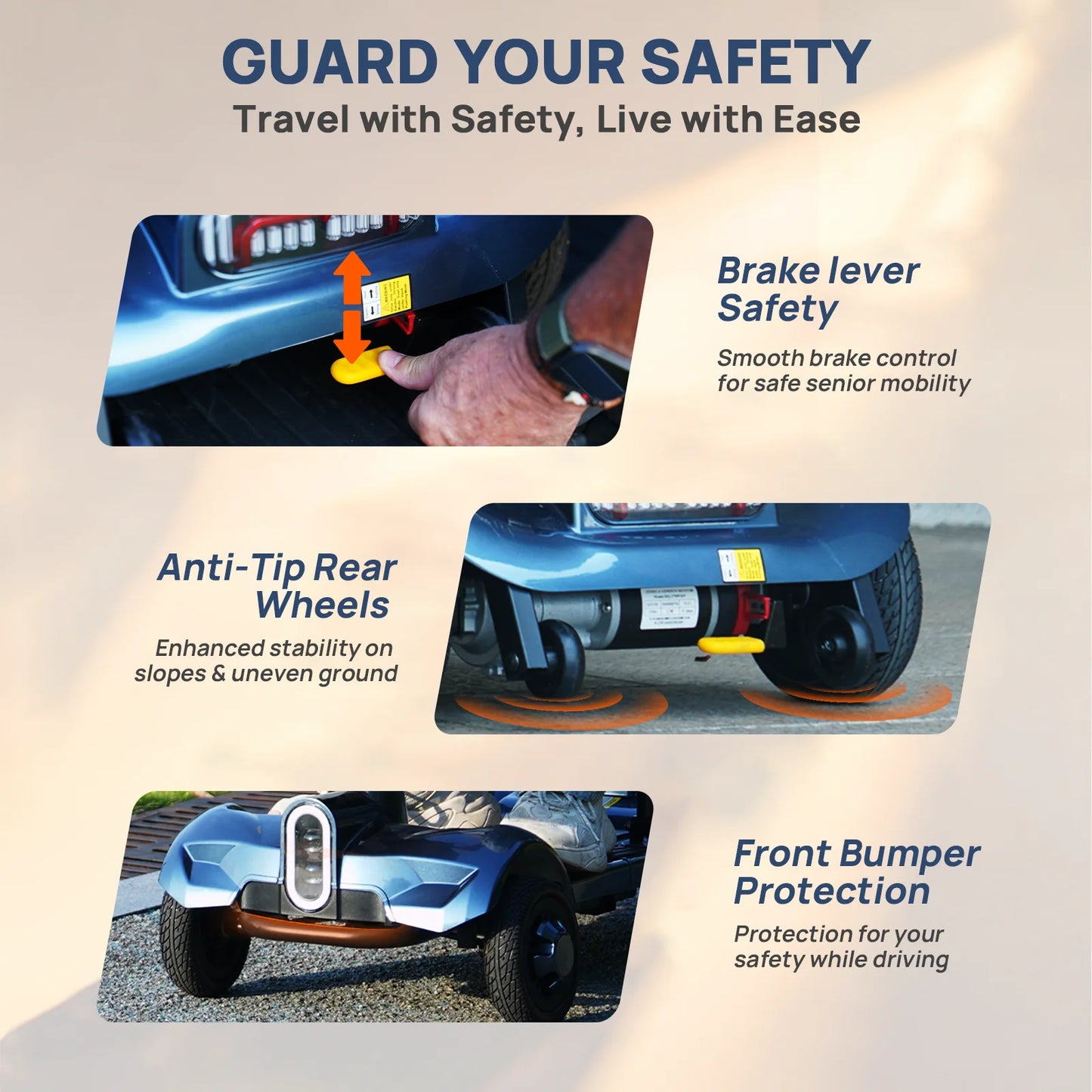 4-Wheel All-Terrain Mobility Scooter for Seniors
