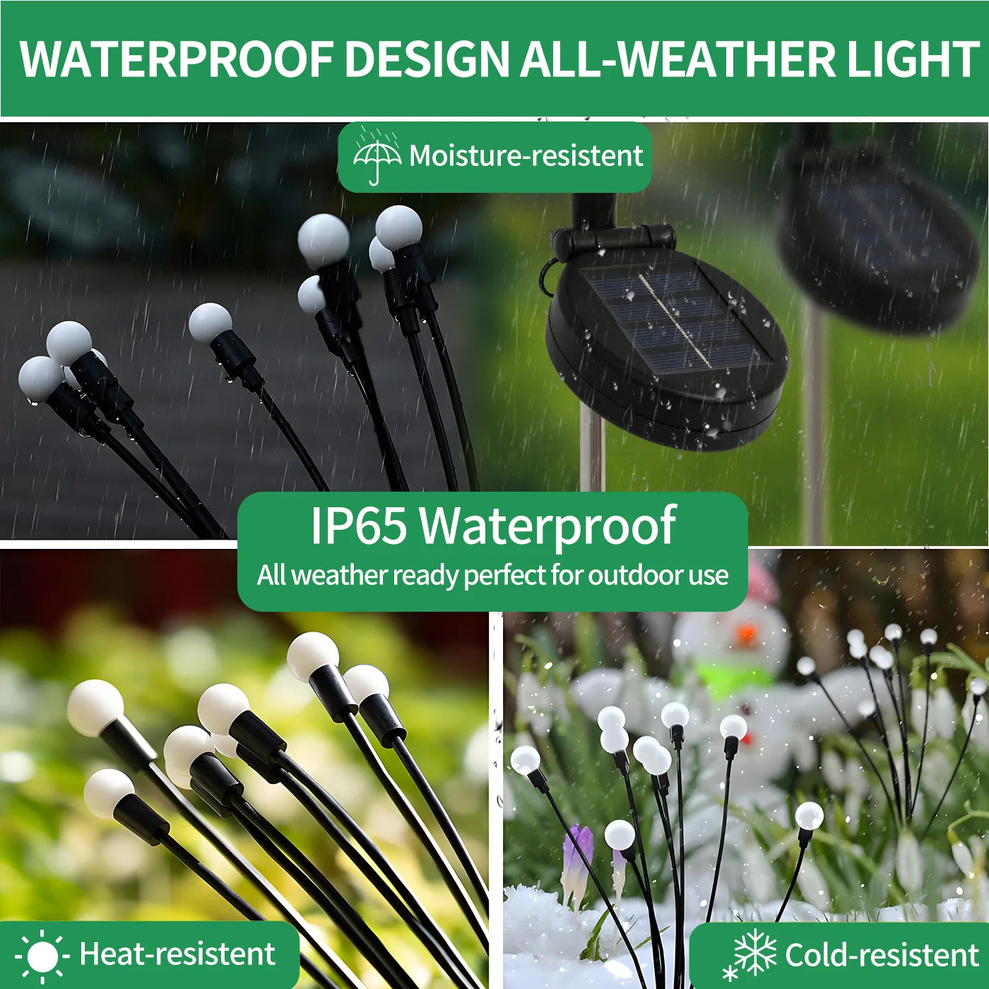8-Head Solar Firefly Lights LED Solar Outdoor Decorative