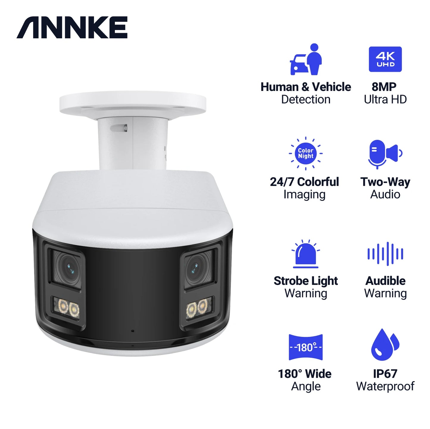 ANNKE Smart Home 180° 8MP DUO POE Dual Lens