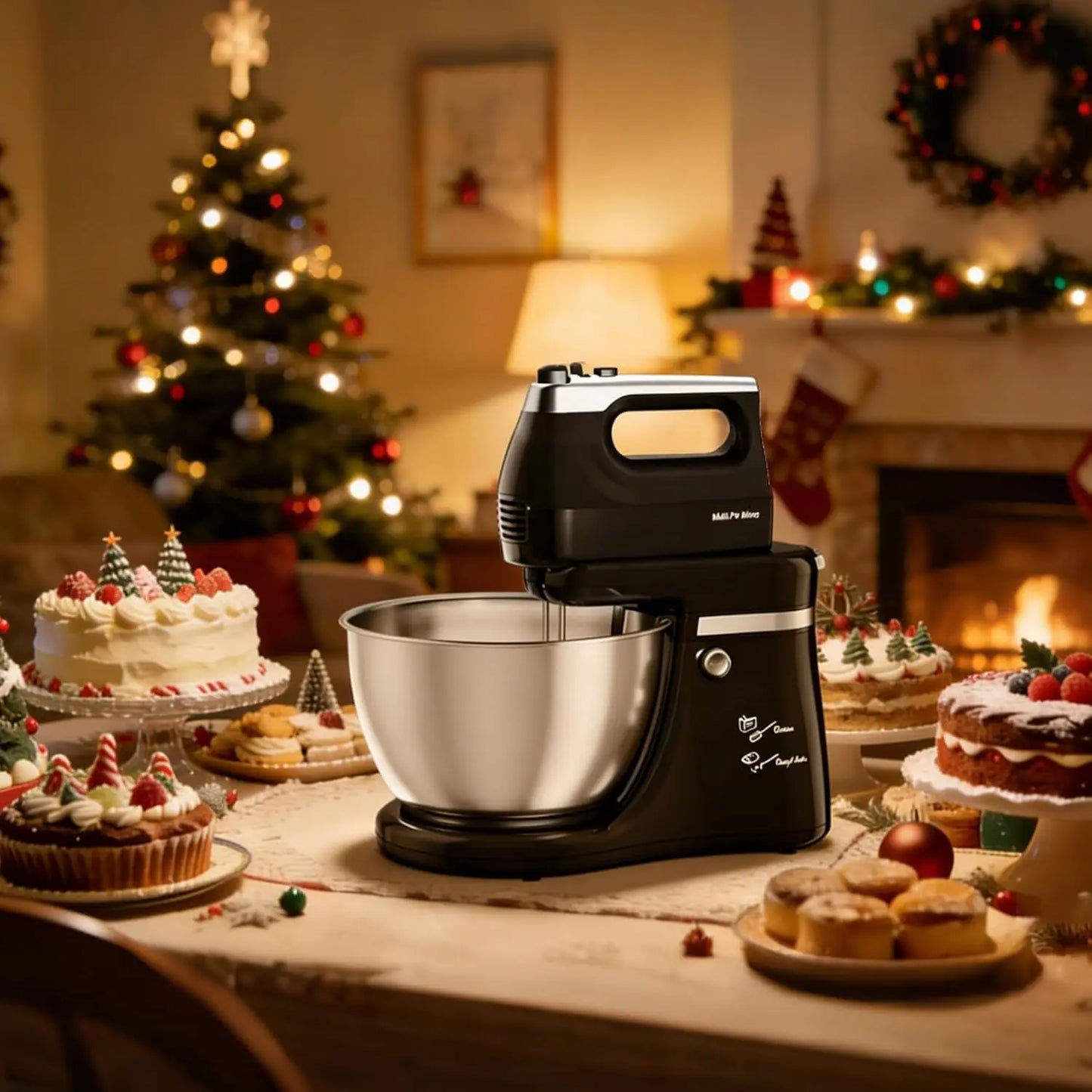 Multi Pro Mixer Stand Mixer 2-IN-1 Electric Kitchen Mixer