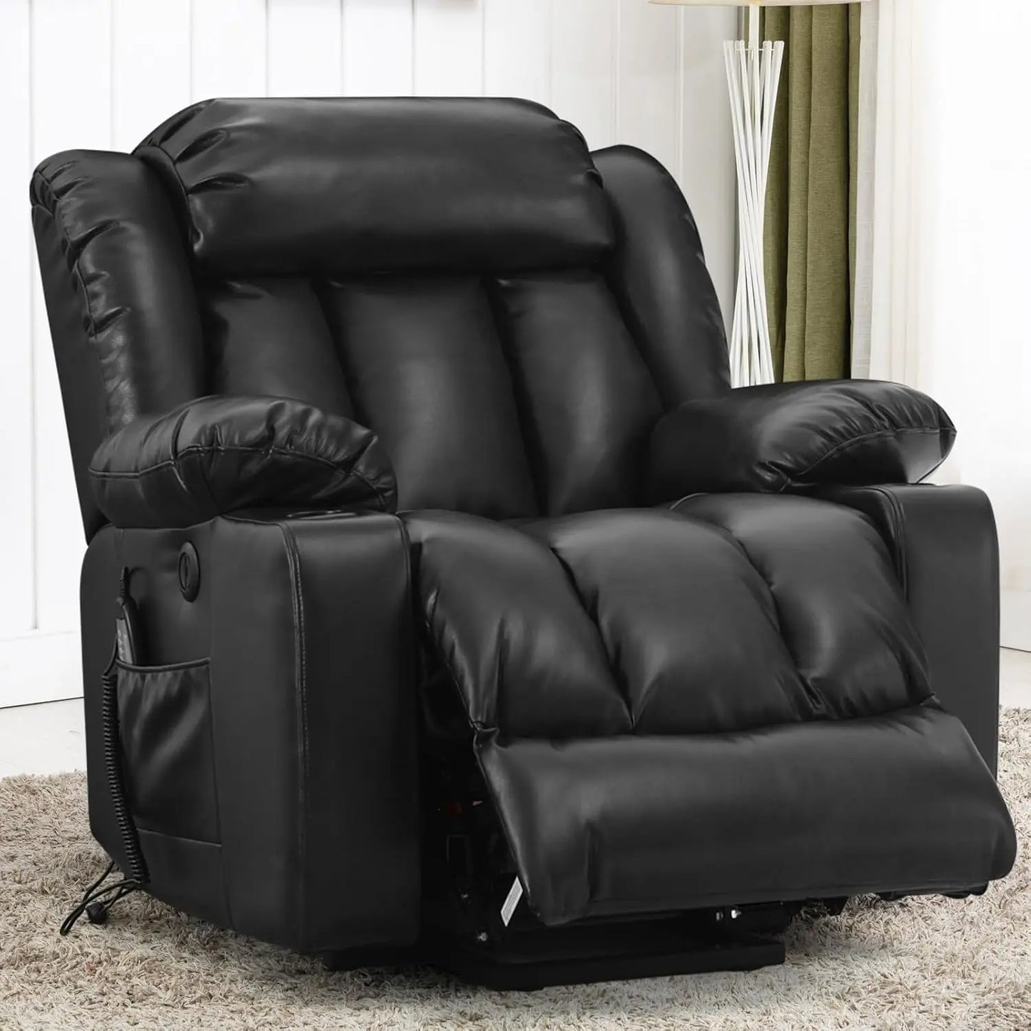 PARKOL Power Lift Recliner Chair for Seniors, Breathable Leather