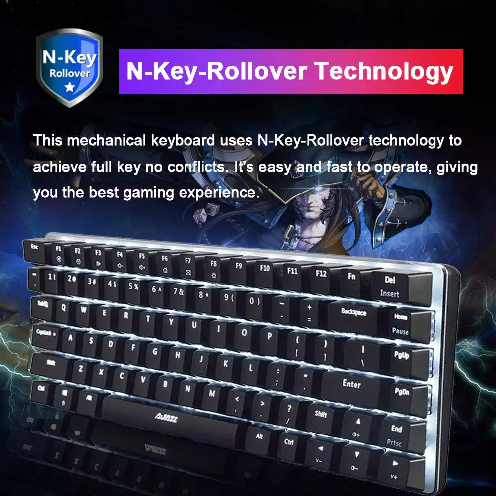 LED Backlit Wired Mechanical Keyboard, Gaming Mouse