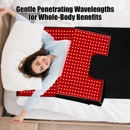 71" Red Light Sleeping Bag Full Body Relax LED Red Light Blanket
