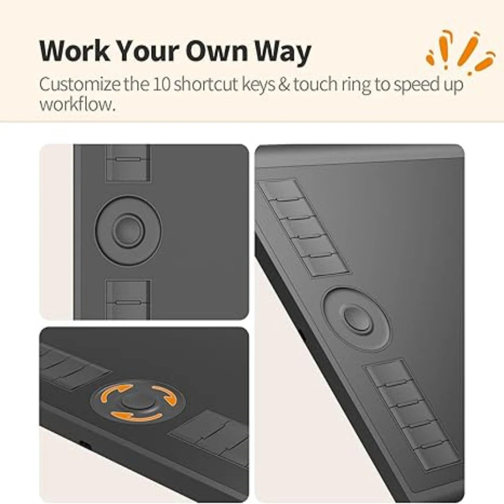 GAOMON M10K Graphic Tablet for Drawing/Art Digital/Architecture