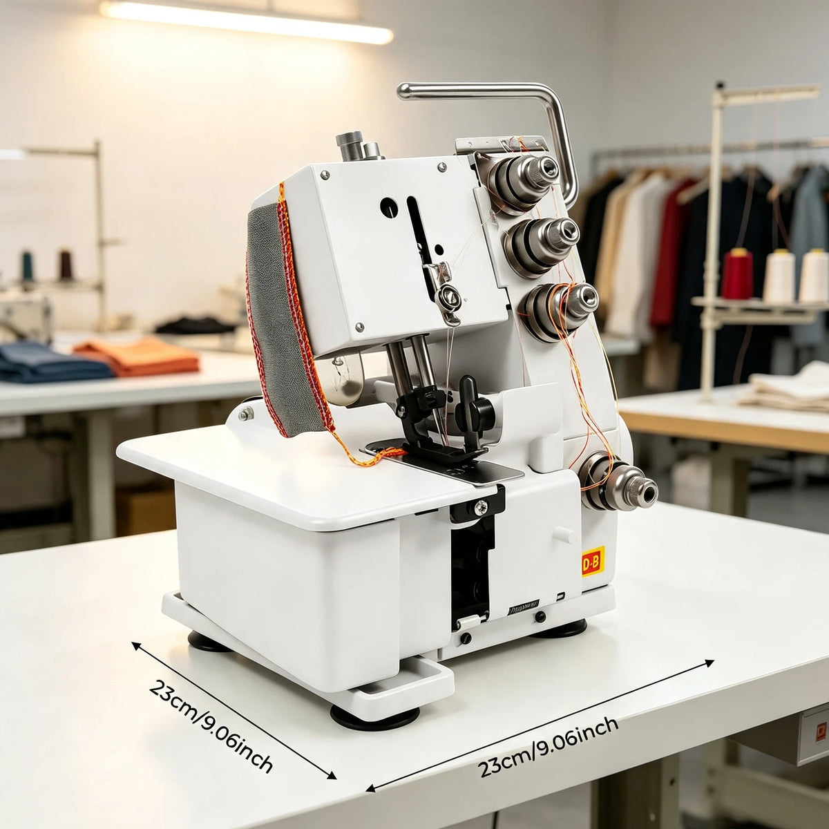 Bymaocar 100W Overlock Machine, 4-Thread Electric Sewing Machine