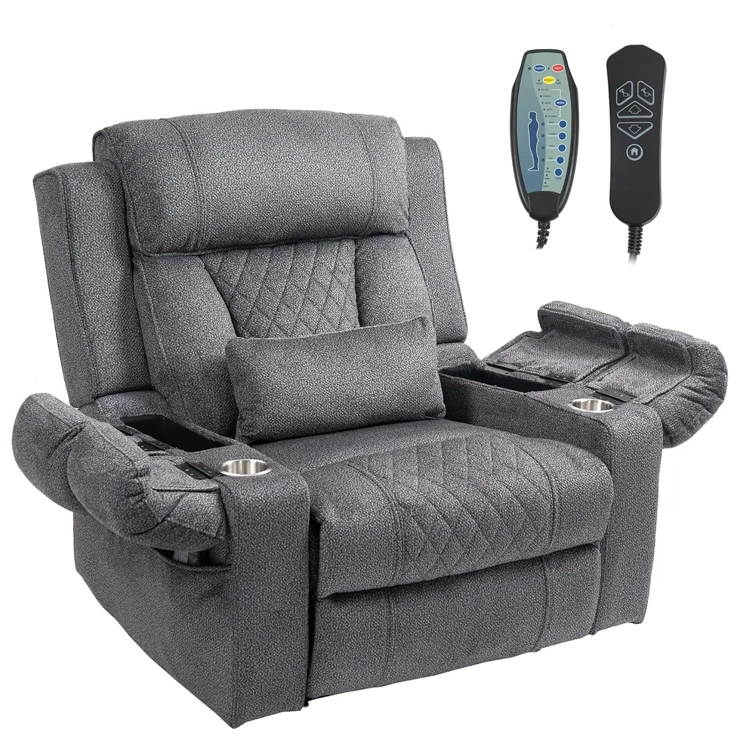 Large Power Lay Flat Lift Chair Oversized Recliner