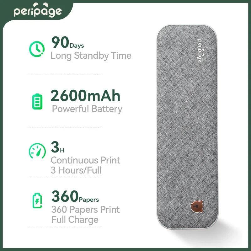 Peripage A40 Portable Printer Inkless Thermal Label Printer