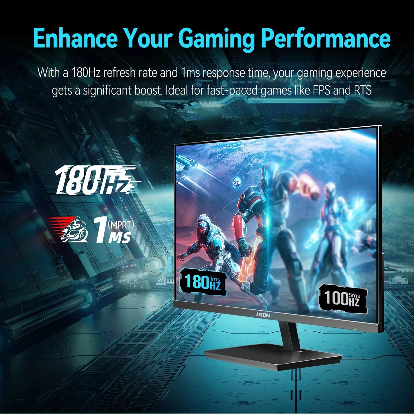 New ARZOPA 27" Monitor 180hz Gaming Monitor