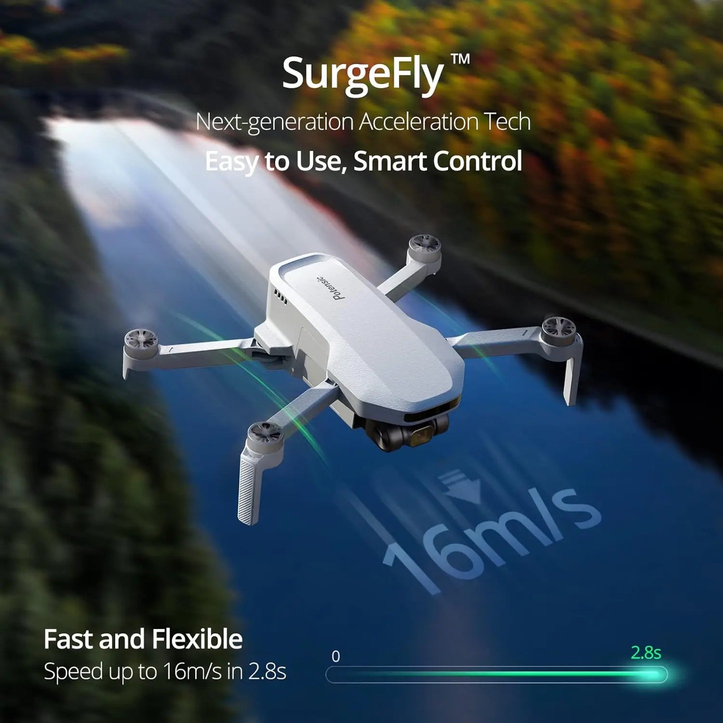 Potensic Drones Under 249g GPS Auto Return Single Axis Gimbal