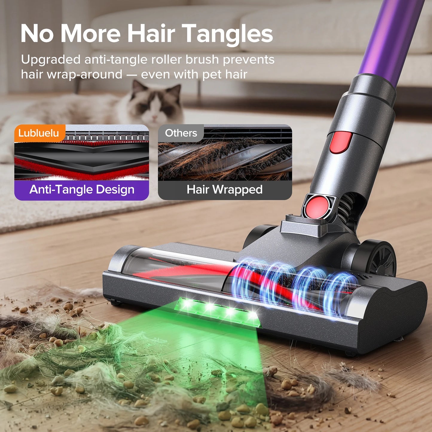 Lubluelu P7 Powerful Cordless Handheld Vacuum Cleaner