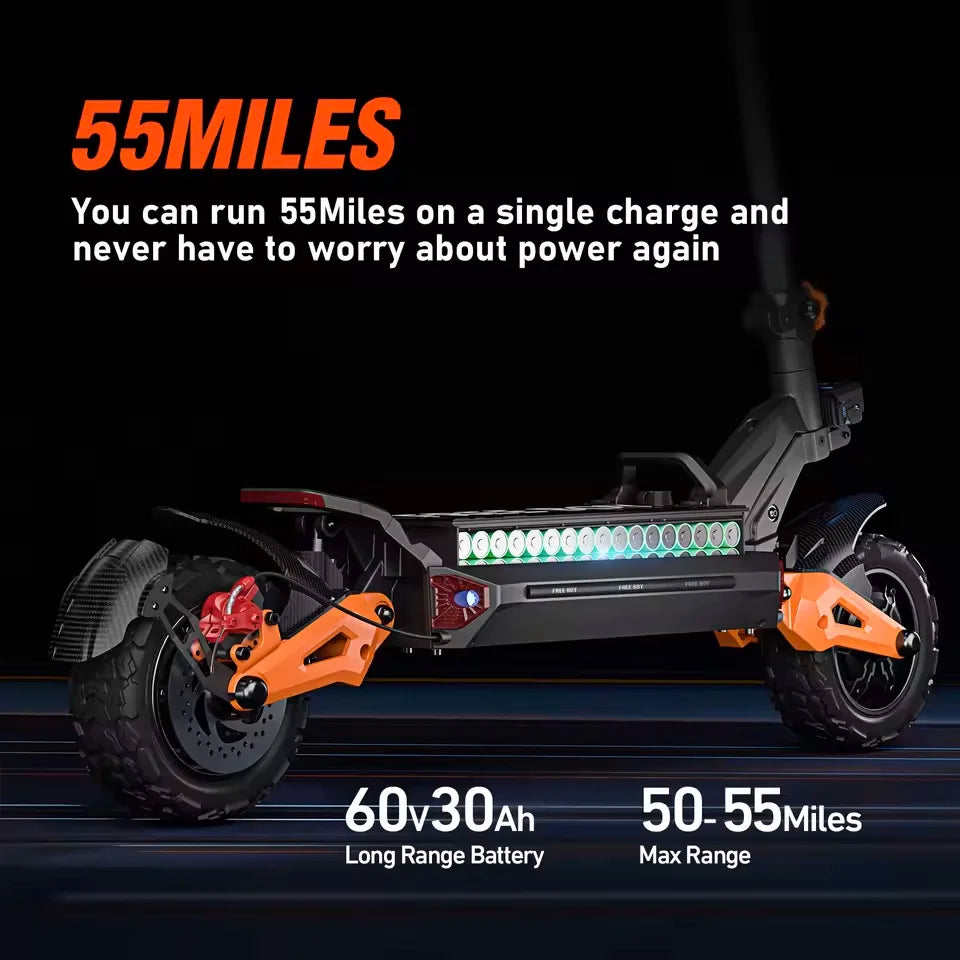 FREE BOY High Performance Dual-Motor Foldable Electric Scooter