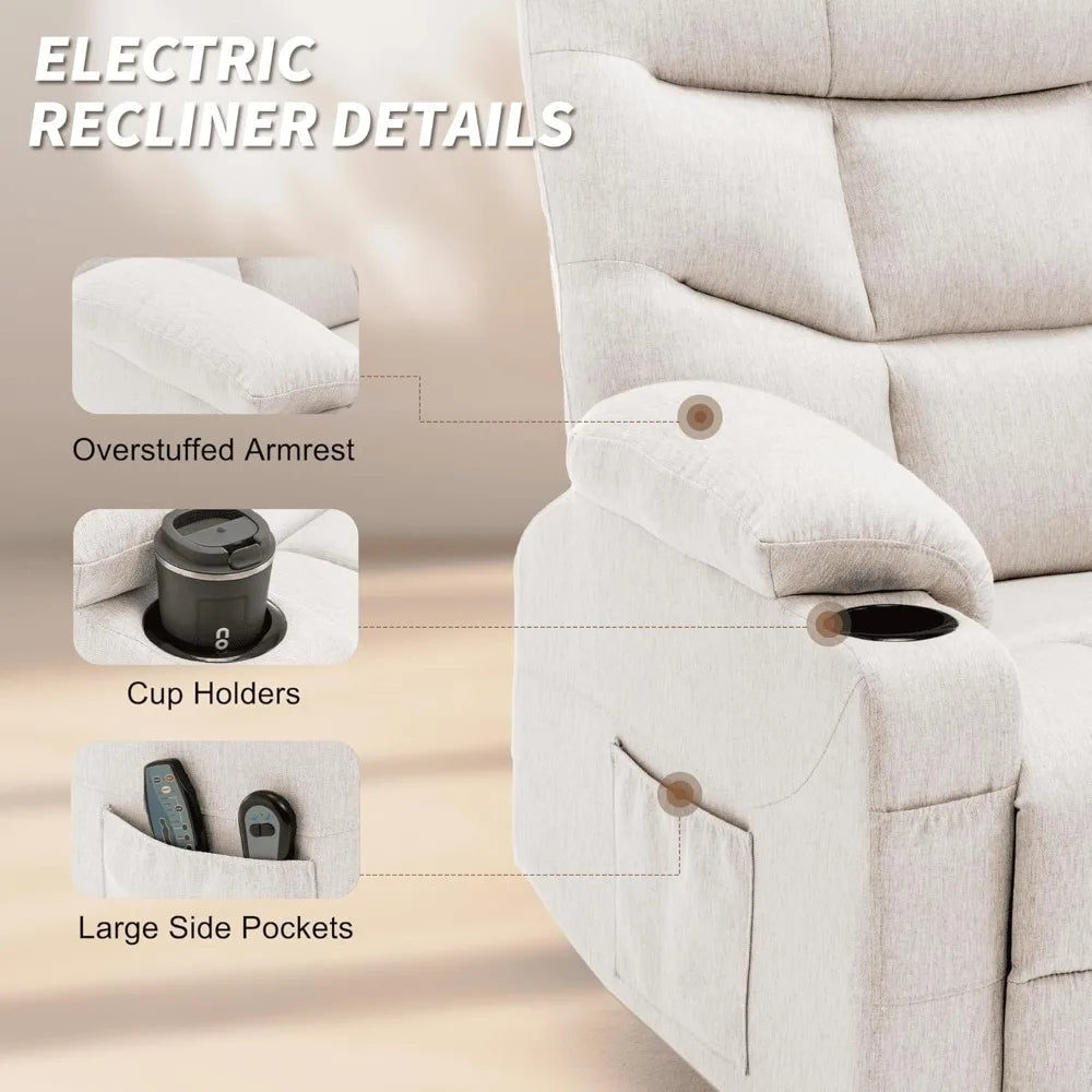 Power Lift Recliner Chair with Massage & Heating