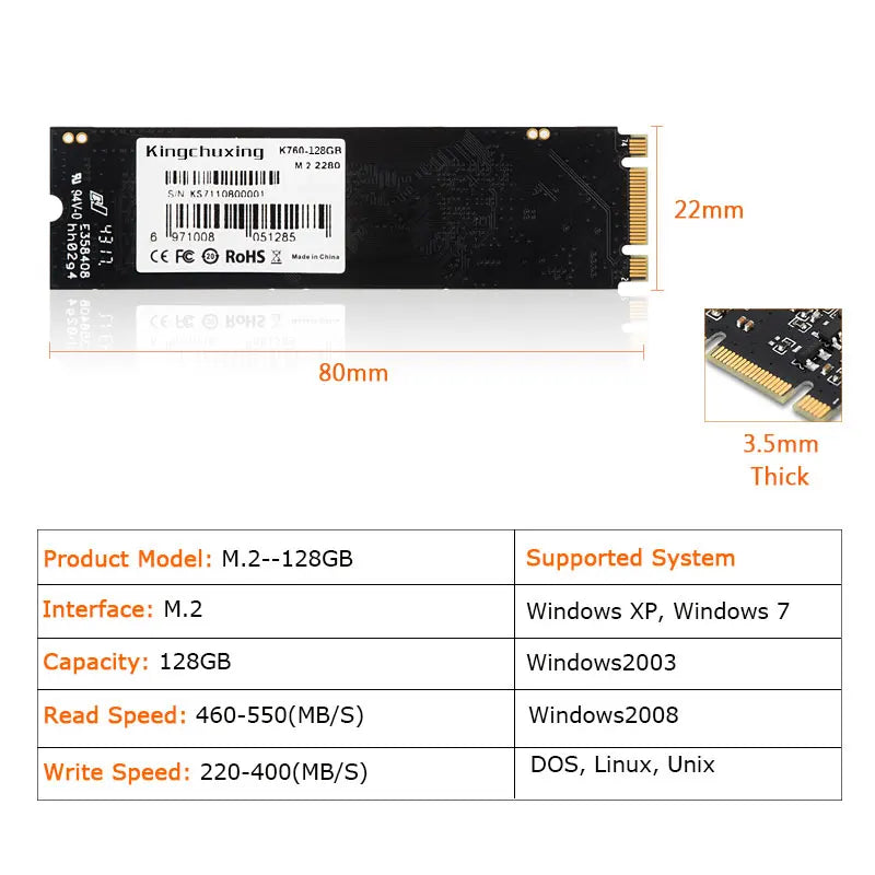 Kingchuxing Ngff M2 SSD 2TB 256gb