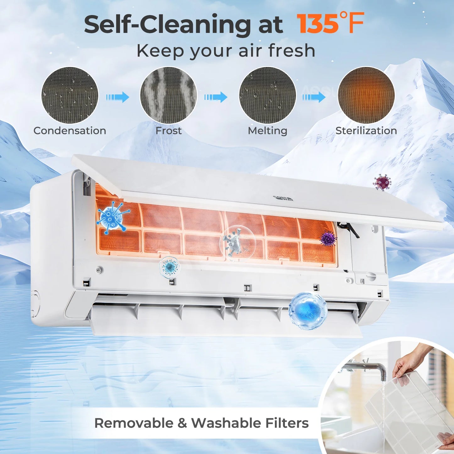HOMASIS 18000 BTU Mini Split Air Conditioner