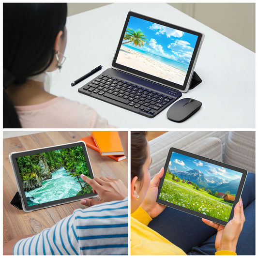 BAKEN Android 14 Tablet with keyboard, mouse