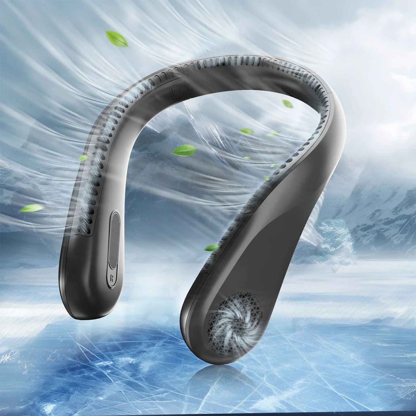Neck Fan Bladeless, USB Rechargeable Hanging Wearable Fan