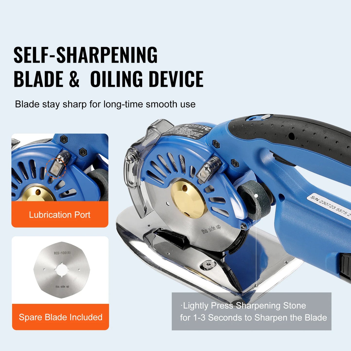 SucceBuy 150W Fabric Cutter 5-Speed Cordless